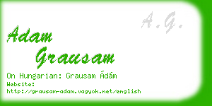adam grausam business card